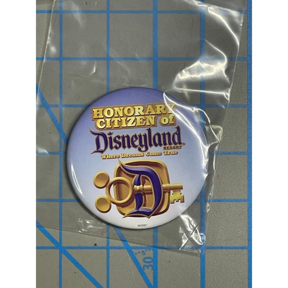 Disneyland Honorary Citizen of Disneyland Resort Collectible Button Pin